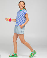 Bellissimo Tee - Blue Stripe