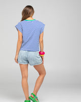 Bellissimo Tee - Blue Stripe