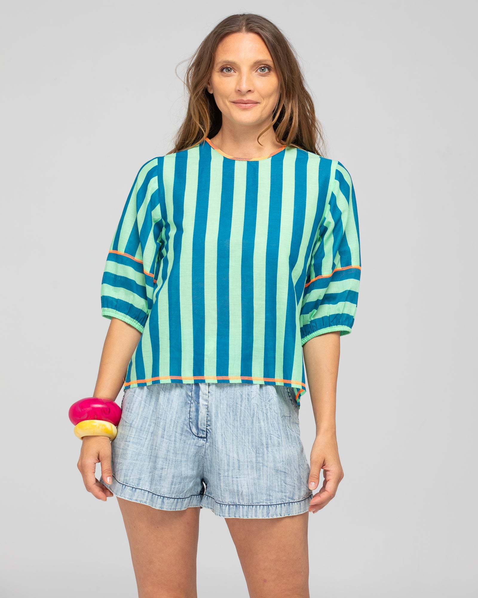 Ava Top - Capri Green