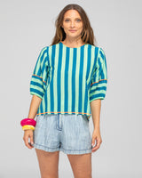 Ava Top - Capri Green