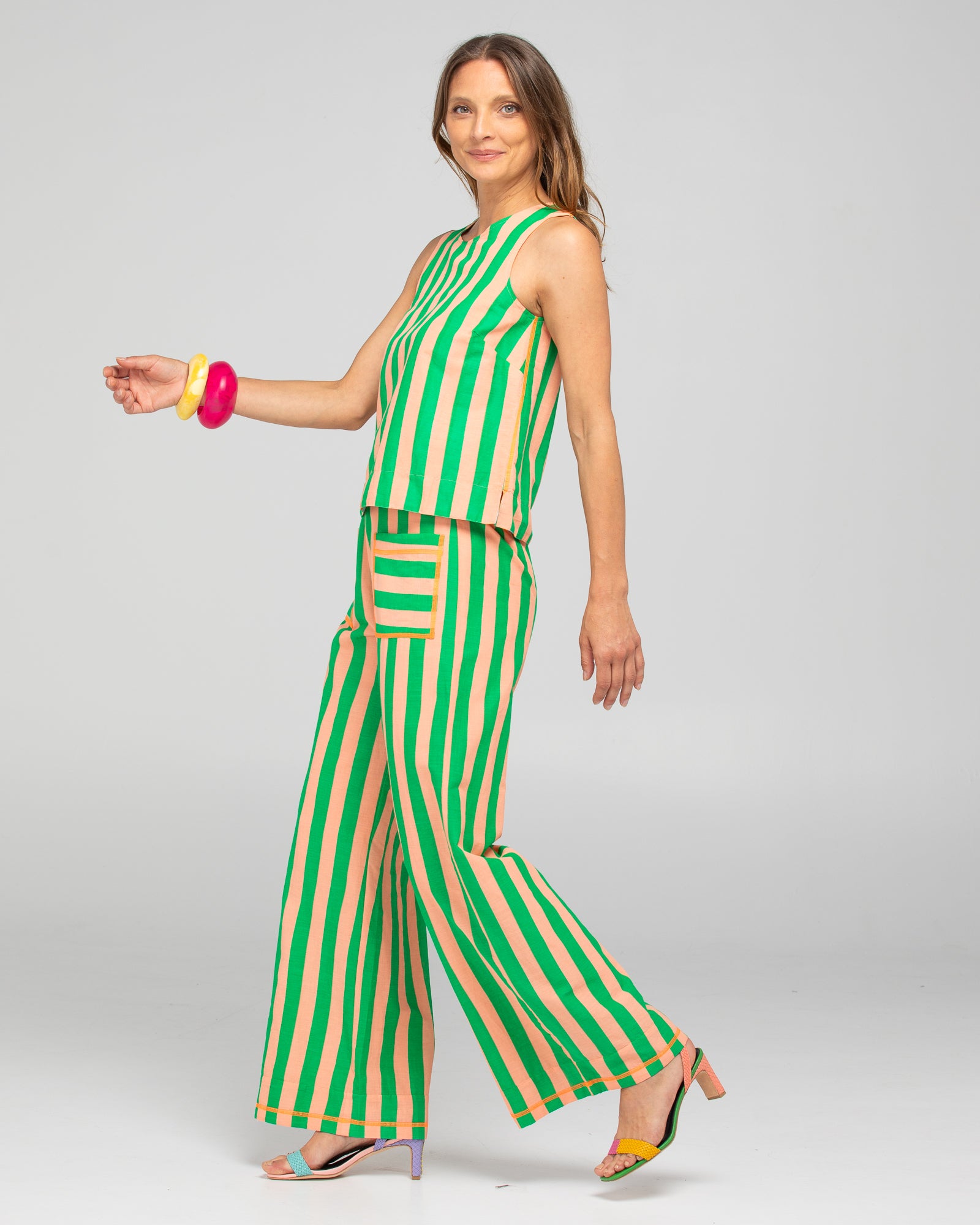 Hara Top Reversible - Capri Peach/Tangerine