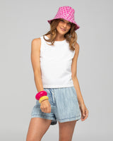 Reversible Bucket Hat - Naples Viola/Pomodoro