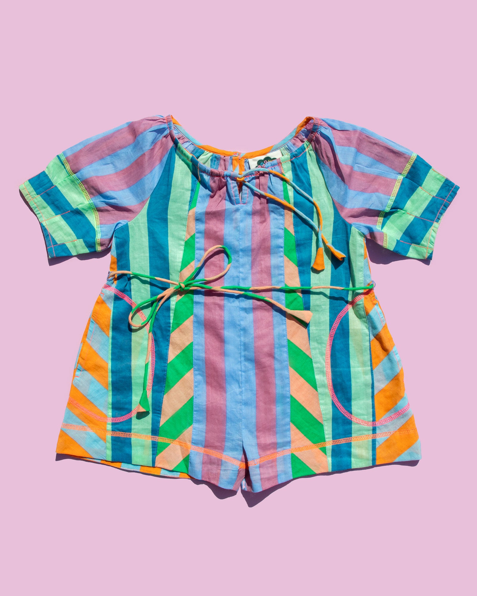 Kids Lucia Playsuit - Capri Splice