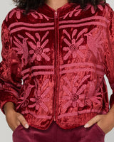 Kirei Jacket Embroidered - Merlot