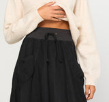 Cord Guru Skirt - Black