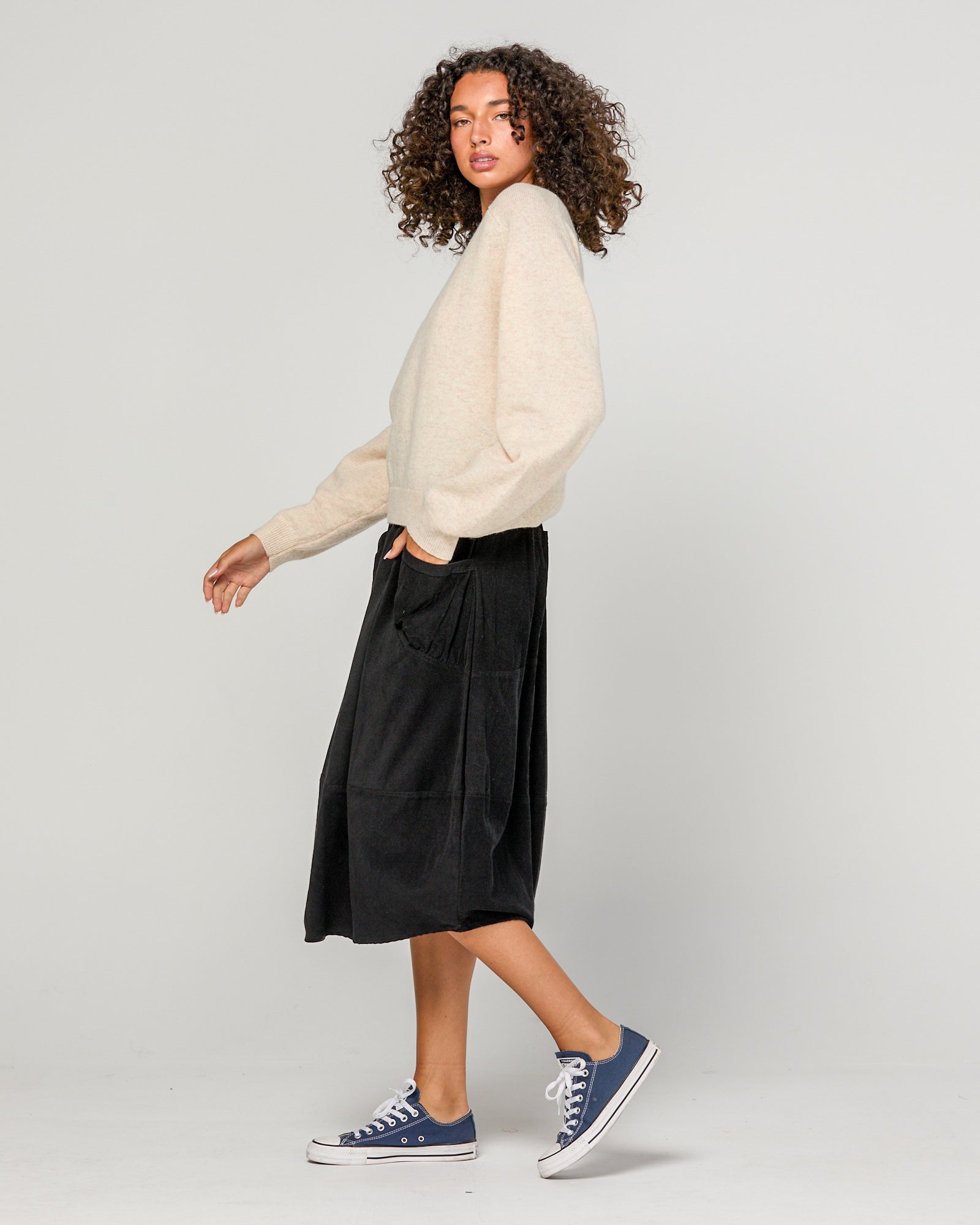Cord Guru Skirt - Black