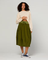 Cord Guru Skirt - Olive Green