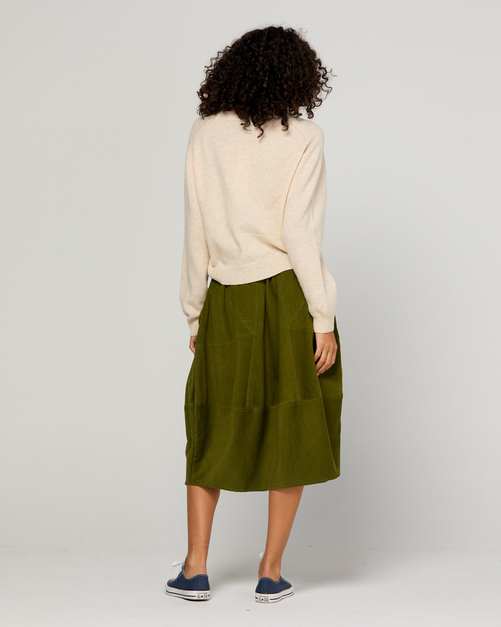 Cord Guru Skirt - Olive Green