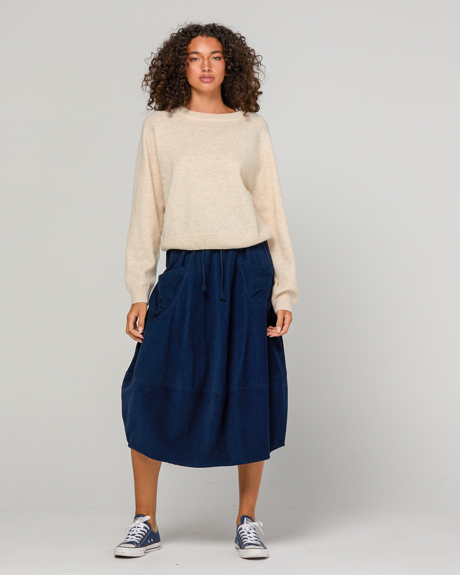Cord Guru Skirt - Midnight Blue