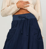 Cord Guru Skirt - Midnight Blue