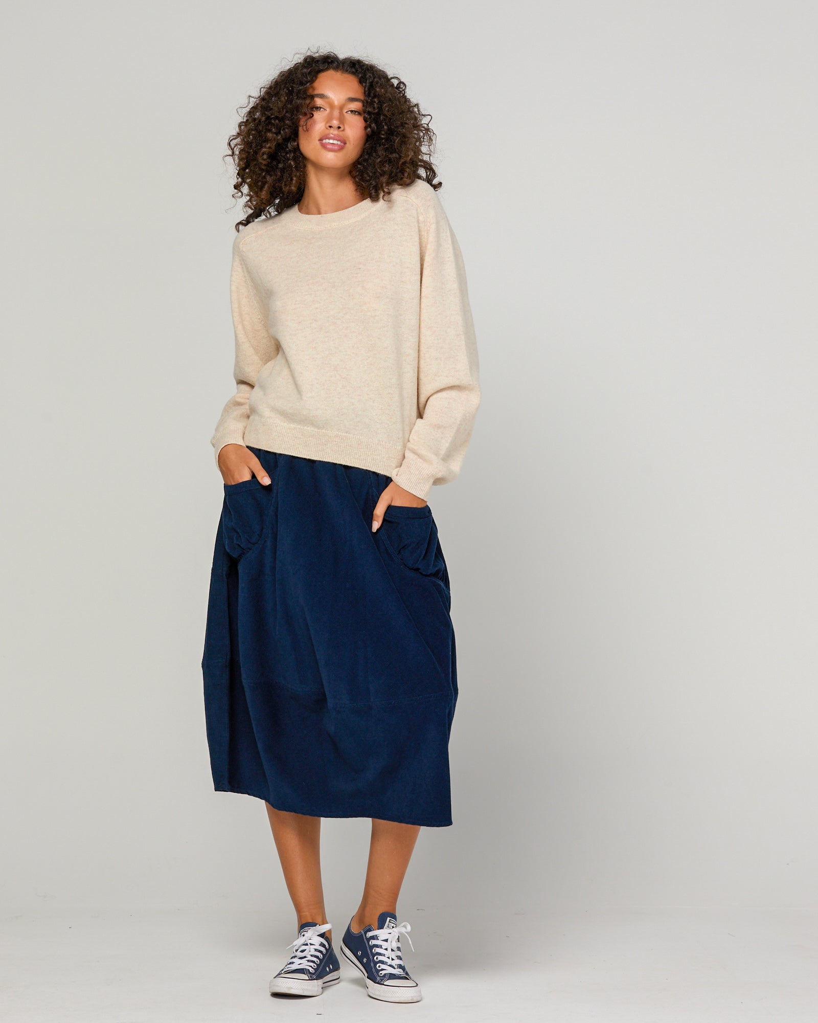Cord Guru Skirt - Midnight Blue