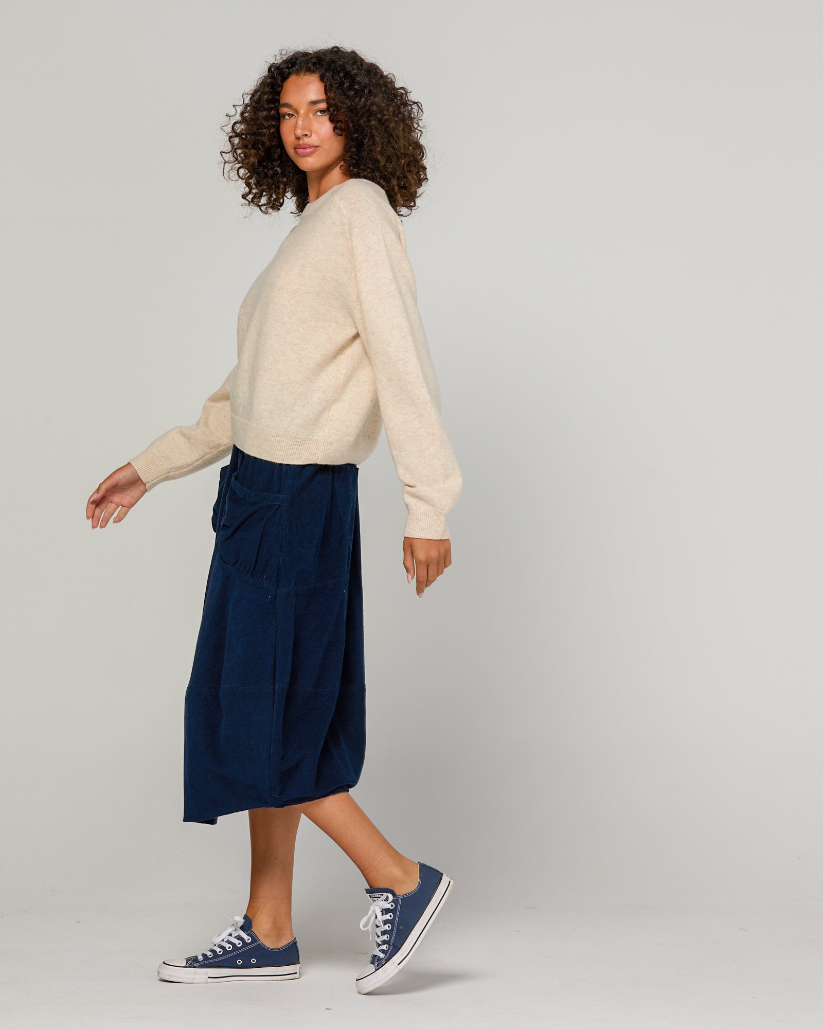 Cord Guru Skirt - Midnight Blue