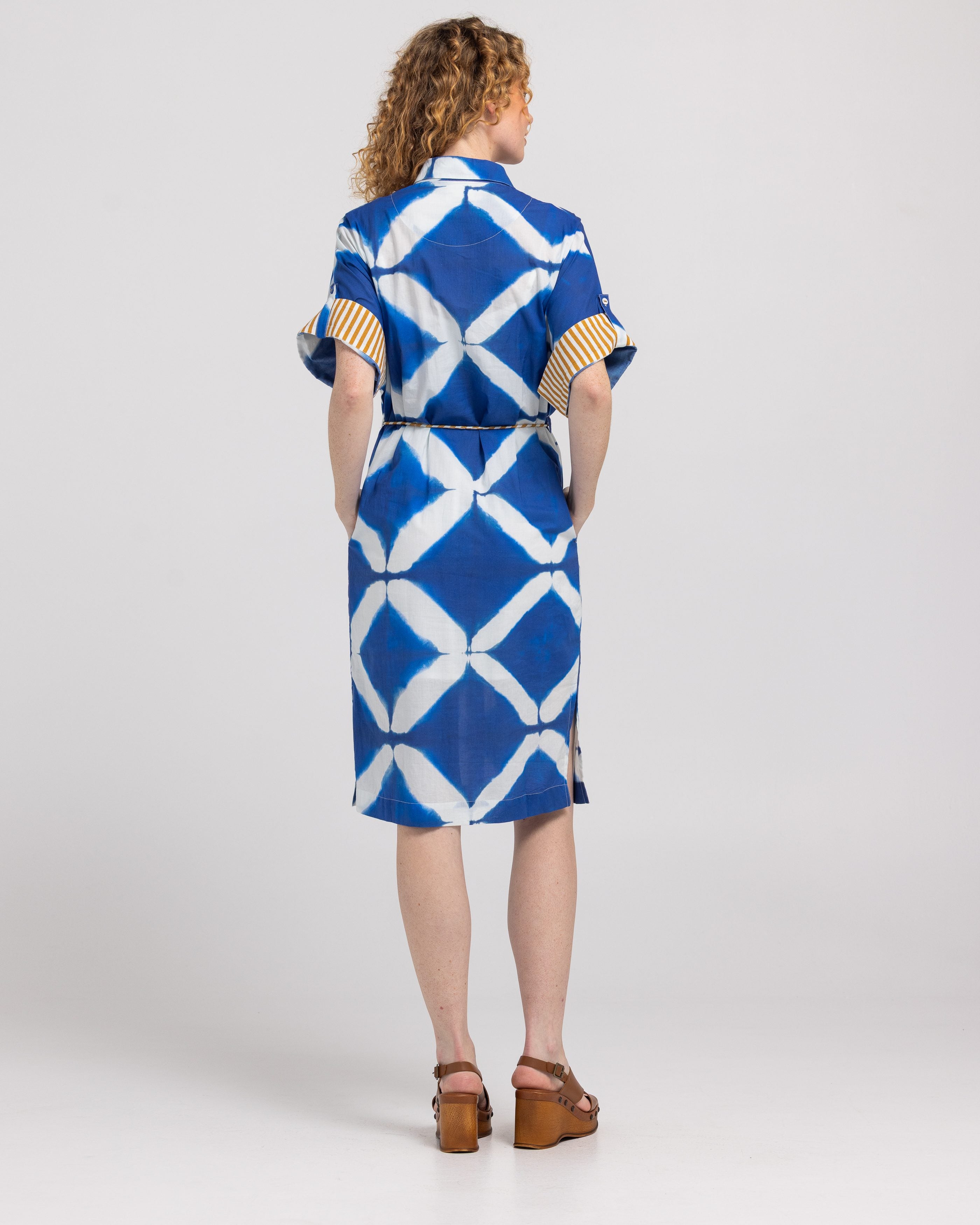 Maui Shirt Dress - Block Print