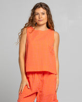 Mona Top - Fiore/Tangerine