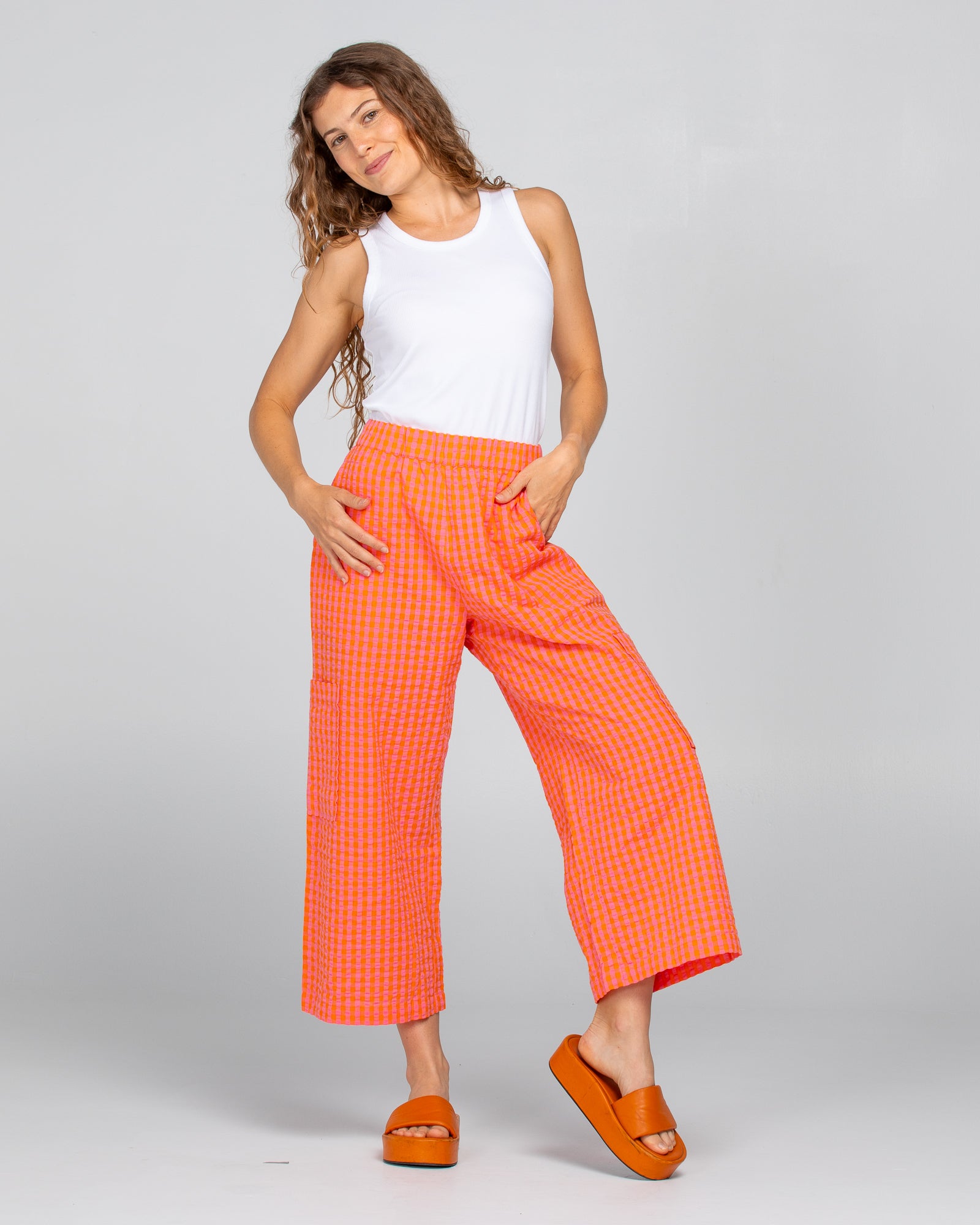 Evelina Pant - Fiore/Tangerine
