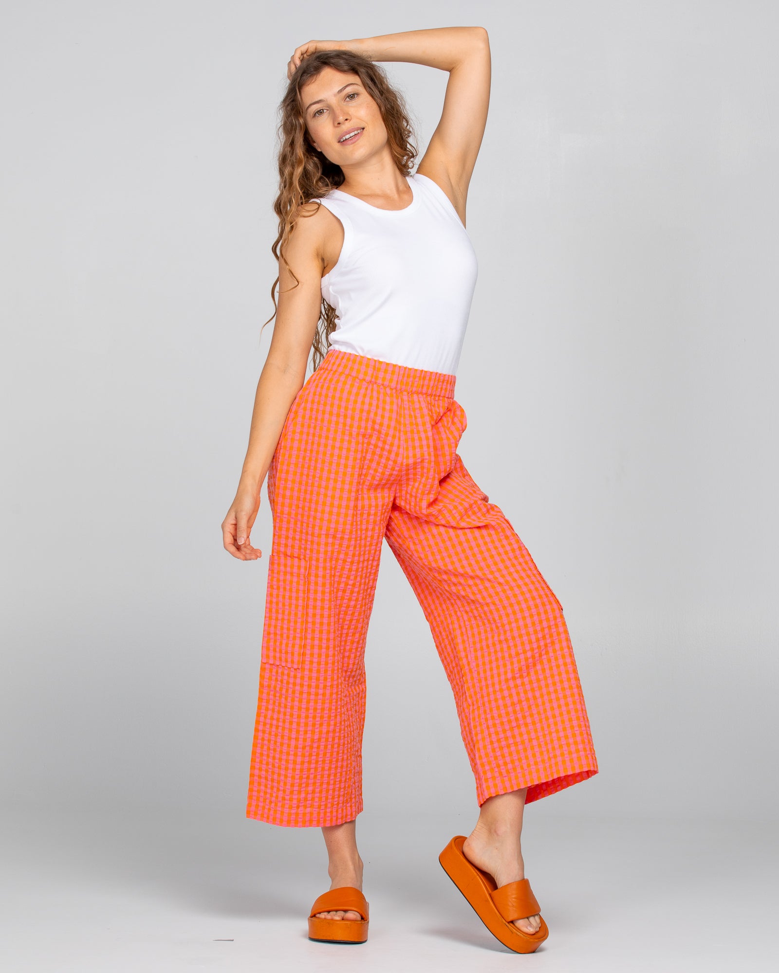 Evelina Pant - Fiore/Tangerine