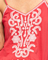 Ahana Singlet - Washed Red